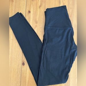 Lululemon Ribbed Align Legging BLACK size 4
